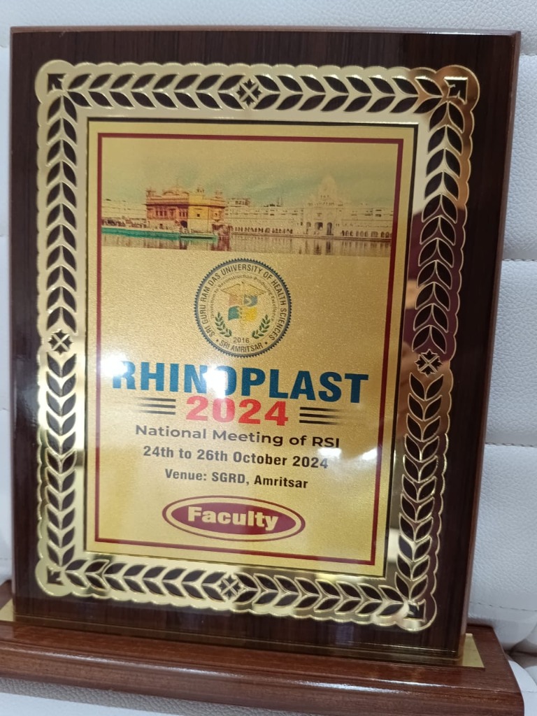 Rhinoplast 2024 Faculty Plaque